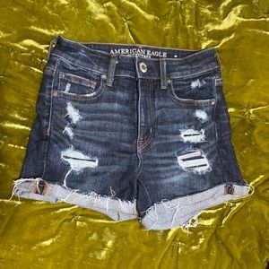 American Eagle high rise shortie. Size 4